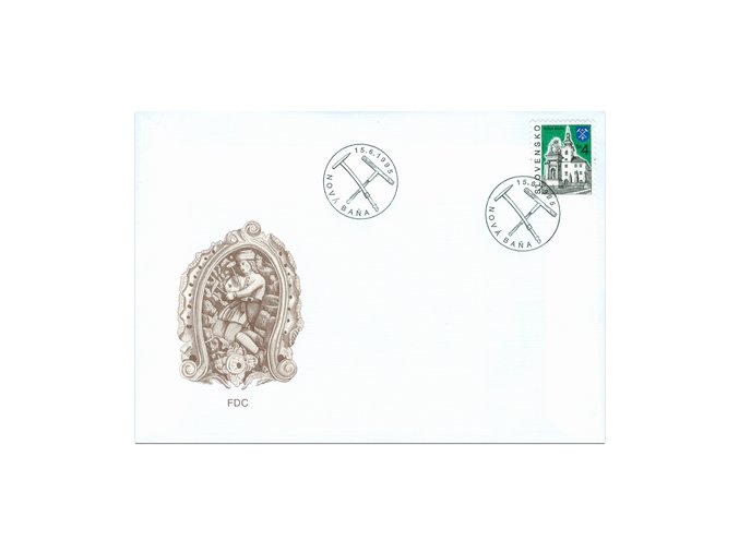 SR 1995 / 070 / Mestá - Nová Baňa FDC