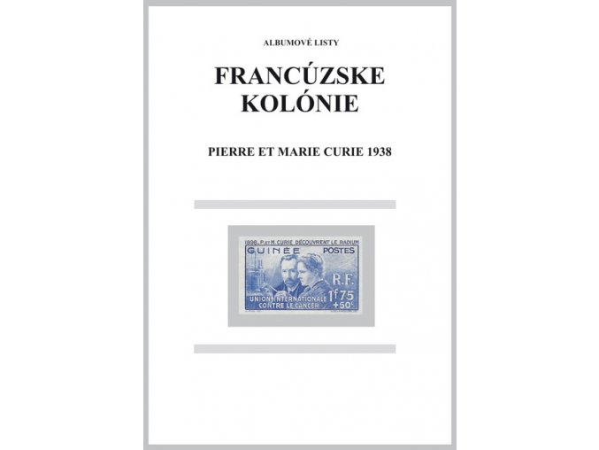 Albumové listy Franc kol 1938 Pierre et Marie Curie