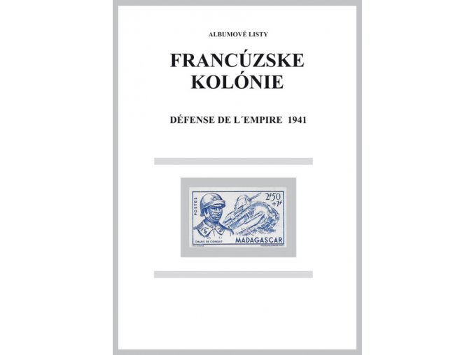 Albumové listy Franc kol 1941 Défense de ľ empire