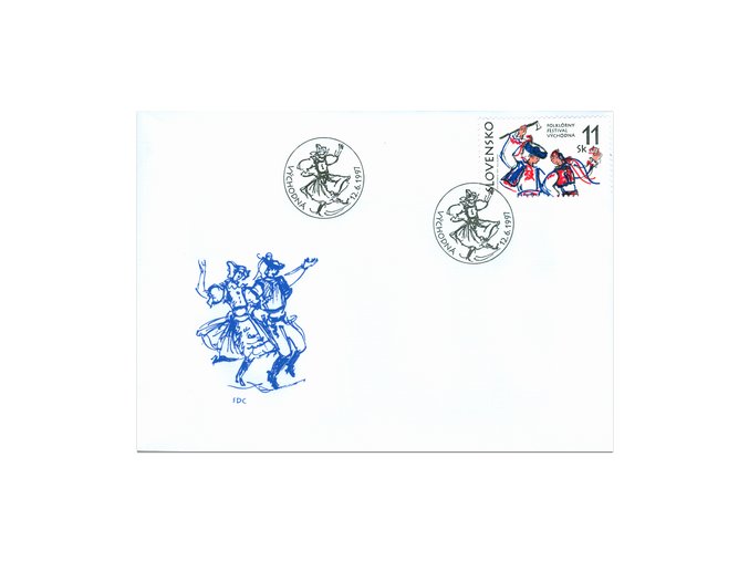 SR 1997 / 119 H / Folklórny festival Východná FDC
