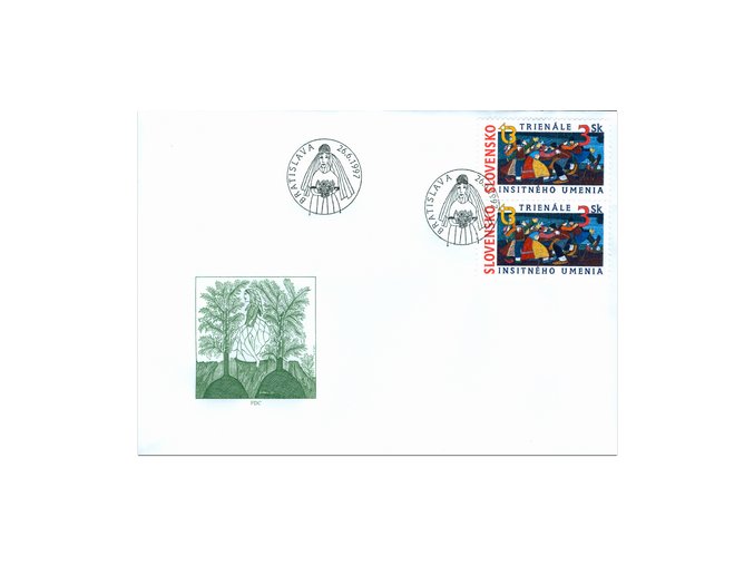 SR 1997 / 122 / Trienále insitného umenia FDC
