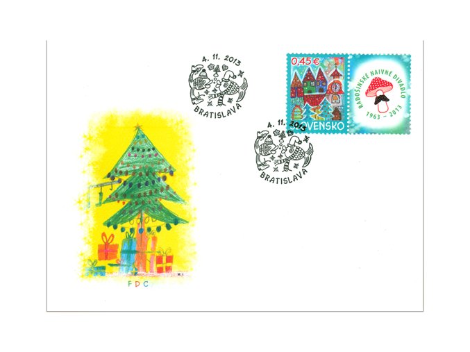 SR 2013 / 550 / Vianočná pošta FDC