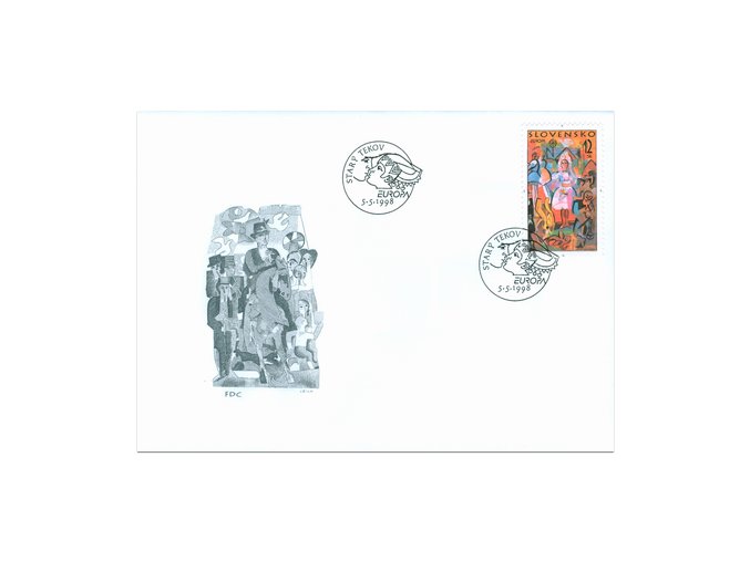 SR 1998 / 149 / EUROPA - Folklórne slávnosti FDC