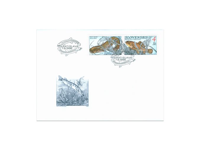 SR 1998 / 157-159 H / Ochrana prírody - ryby FDC (3)