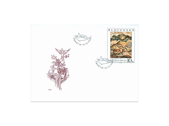 SR 1998 / 164-165 / Umenie FDC (2)