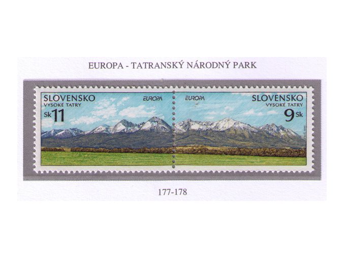 SR 1999 / 177-178 / EUROPA - Tatranský národný park