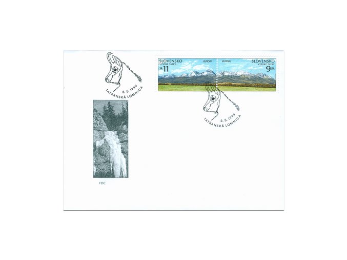 SR 1999 / 177-178 / EUROPA - Tatranský národný park FDC
