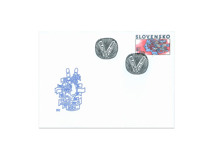 SR 1999 / 195 / Nežná revolúcia FDC