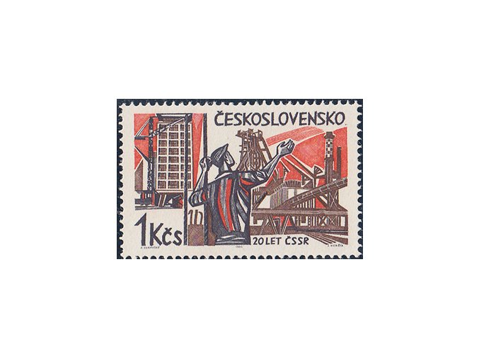 ČS 1965 / 1442 / 20. výr. oslobodenia ČSR / DCH 6/1  **