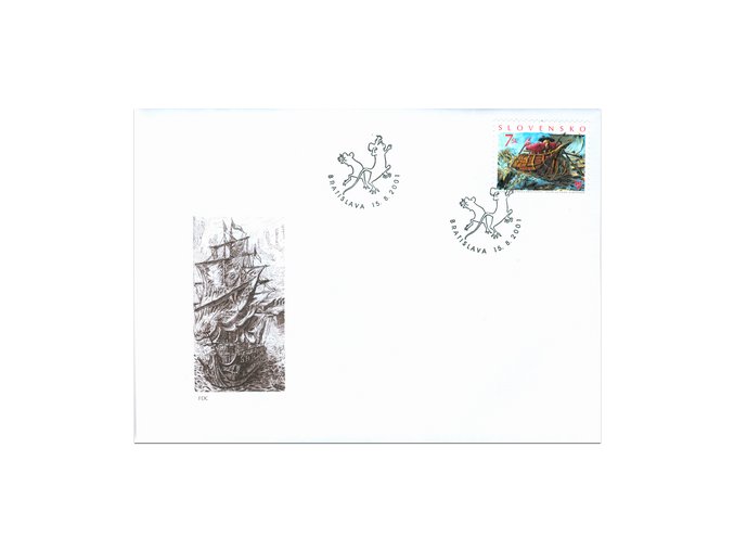 SR 2001 / 244 / Bienále ilustrácií Bratislava FDC