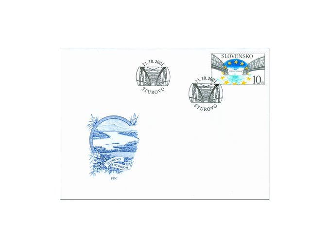 SR 2001 / 249 / Most Štúrovo-Ostrihom FDC