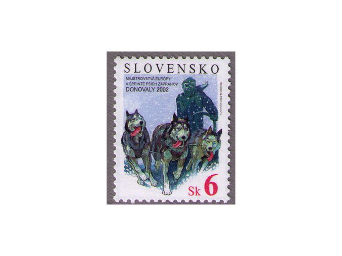 SR 2002 / 257 / ME v šprinte psích záprahov Donovaly