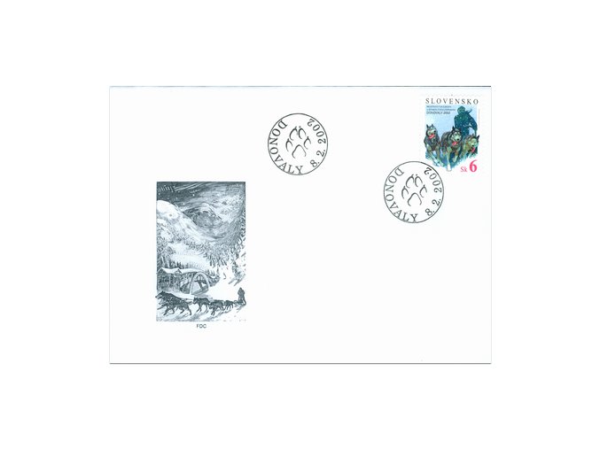 SR 2002 / 257 / ME v šprinte psích záprahov Donovaly FDC