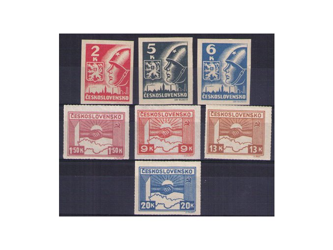 ČS 1945 / 0353-0359 / Košické vydanie  **