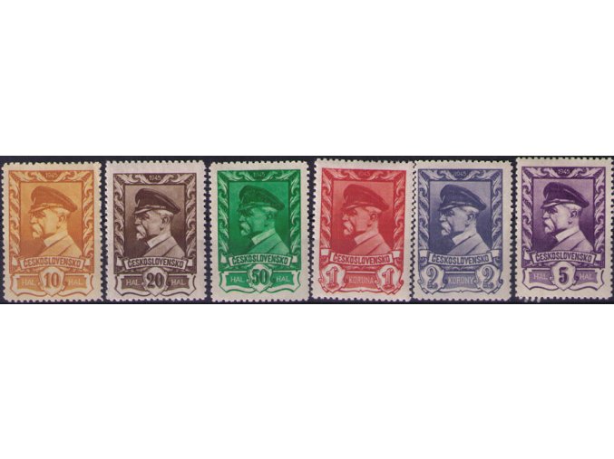 ČS 1945 / 0381-0386 / Moskovské vydanie  **