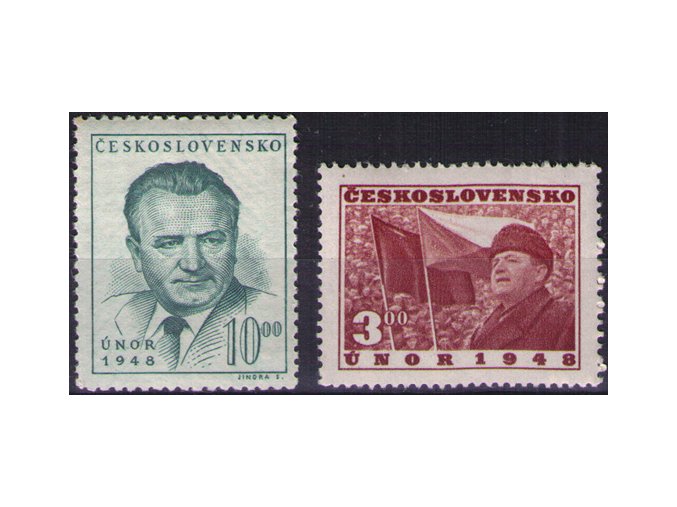 ČS 1949 / 0500-0501 / Výročie februára  **