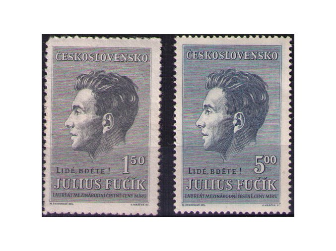 ČS 1951 / 0573-0574 / J. Fučík **