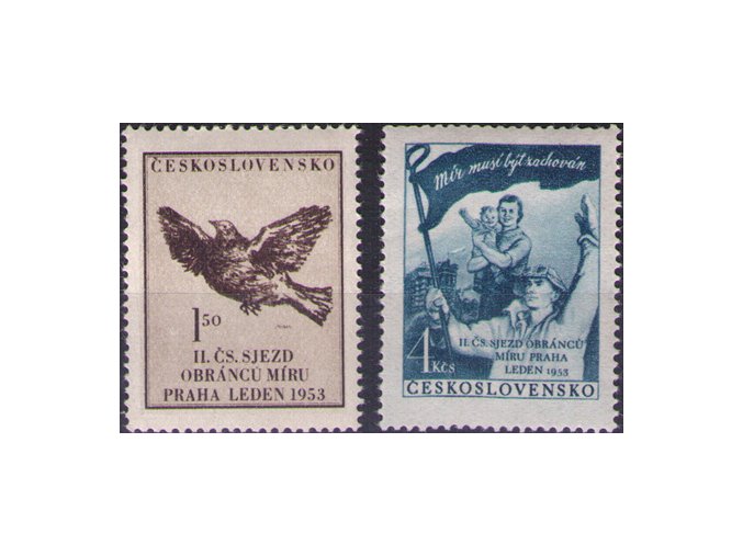 ČS 1953 / 0700-0701 / Čs. zjazd obrancov mieru **