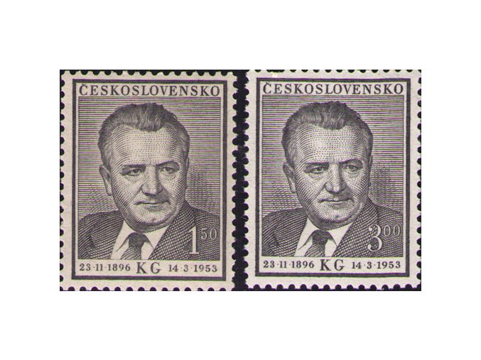 ČS 1953 / 0717-0718 / K. Gottwald **