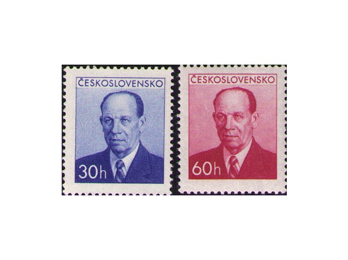 ČS 1953 / 0736-0737 / A. Zápotocký (HT) **