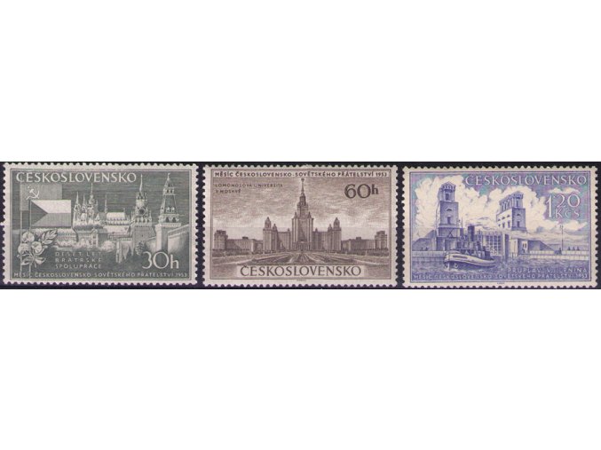 ČS 1953 / 0754-0756 / Mesiac ČSSP **