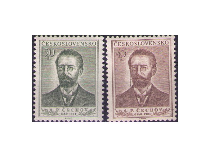 ČS 1954 / 0798-0799 / A. P. Čechov **