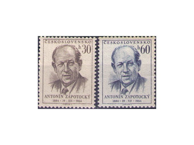 ČS 1954 / 0811-0812 / A. Zápotocký **