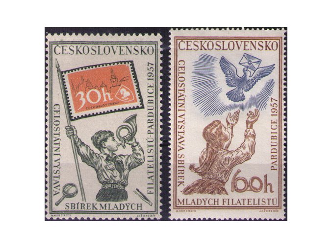 ČS 1957 / 0948-0949 / Výstava Pardubice **