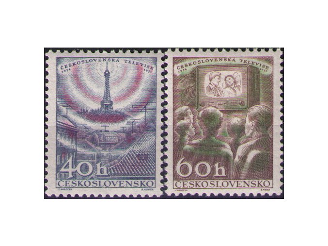 ČS 1957 / 0961-0962 / Čs. televízia **