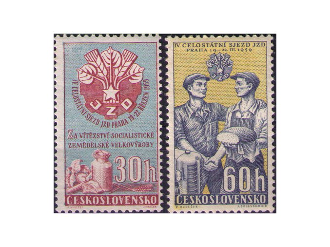 ČS 1959 / 1039-1040 / IV. zjazd JRD **