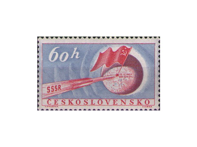 ČS 1959 / 1069 / Sov. raketa na Mesiaci **