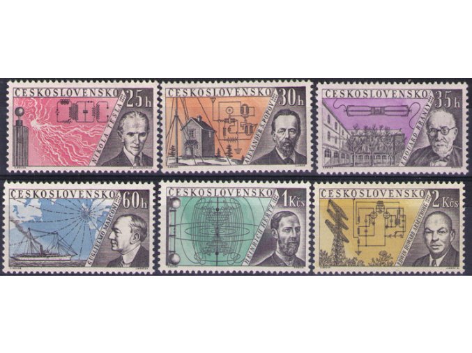 ČS 1959 / 1085-1090 / Rádiovynálezcovia **