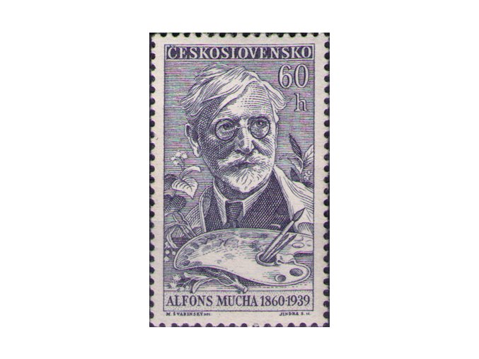 ČS 1960 / 1154 / A. Mucha - Deň známky **
