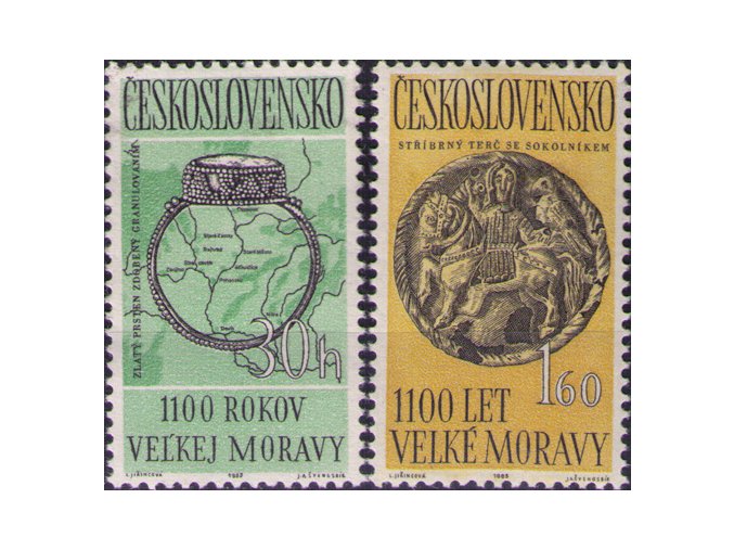 ČS 1963 / 1316-1317 / 1100. výročie Veľkej Moravy **