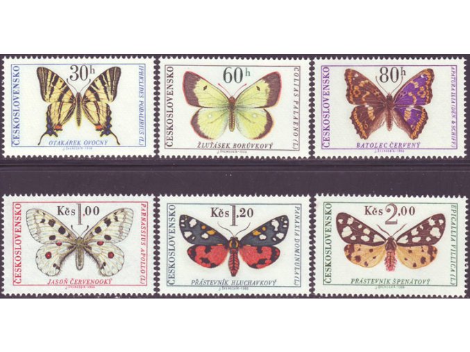 ČS 1966 / 1526-1531 / Motýle **