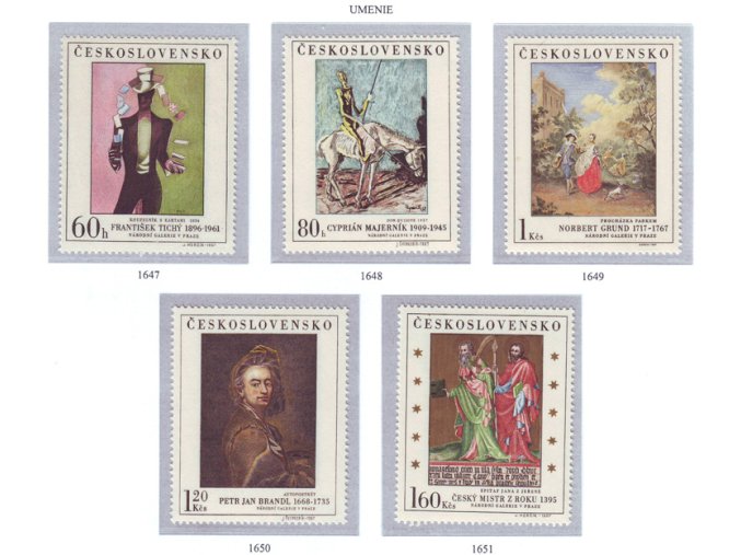 ČS 1967 / 1647-1651 / Umenie **