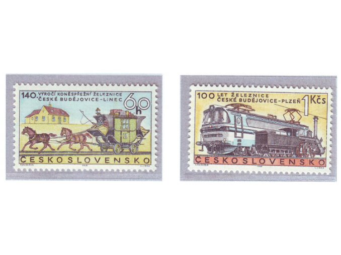 ČS 1968 / 1696-1697 / Železnice **
