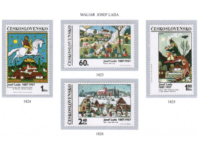 ČS 1970 / 1823-1826 / Josef Lada **
