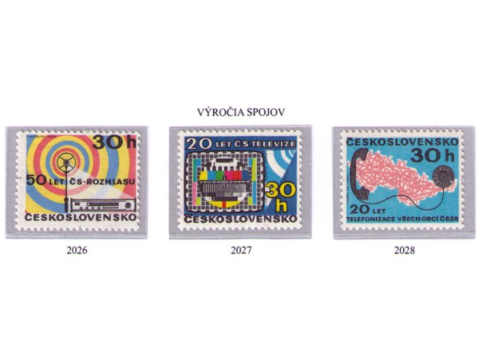 ČS 1973 / 2026-2028 / Výročia spojov **