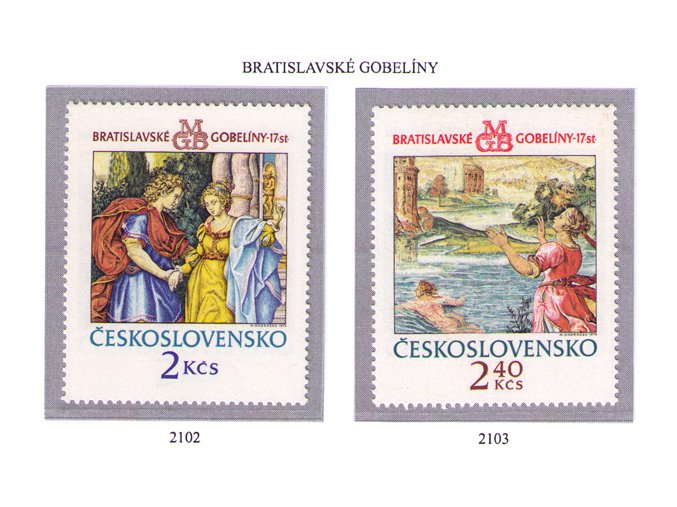 ČS 1974 / 2102-2103 / Bratislavské gobelíny I **