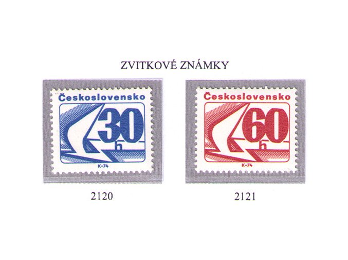 ČS 1975 / 2120-2121 / Zvitkové známky **