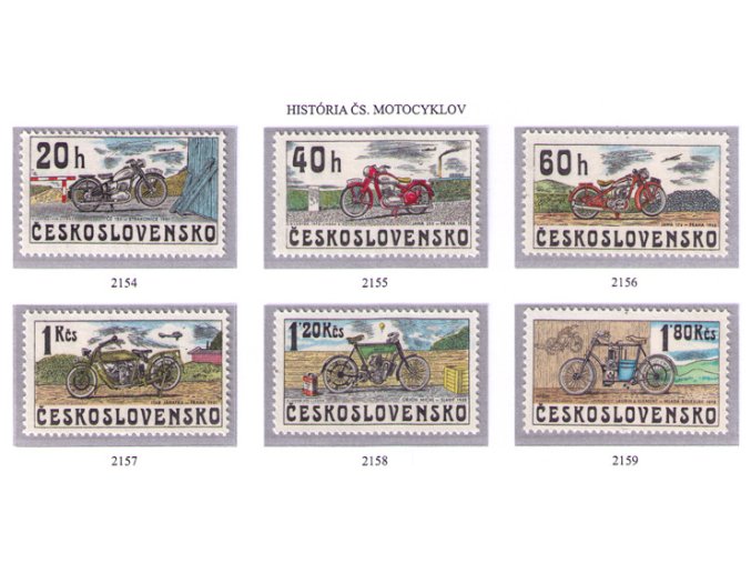 ČS 1975 / 2154-2159 / Čs. motocykle **