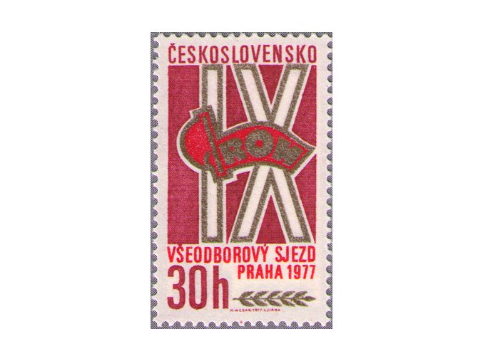 ČS 1977 / 2250 / IX. všeodborový zjazd **