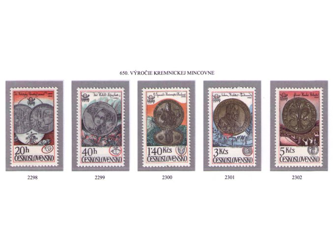 ČS 1978 / 2298-2302 / Kremnická mincovňa **
