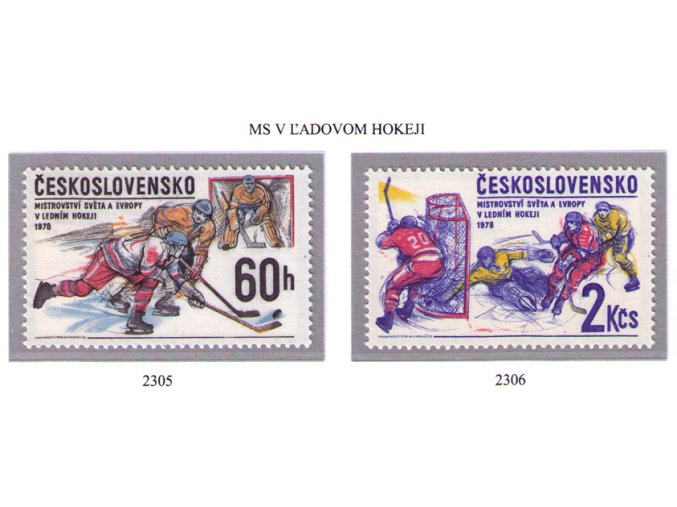 ČS 1978 / 2305-2306 / MS v ľadovom hokeji **