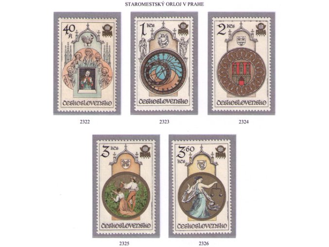 ČS 1978 / 2322-2326 / Pražský orloj **