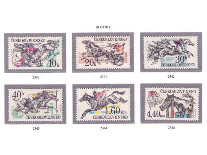 ČS 1978 / 2340-2345 / Dostihy **