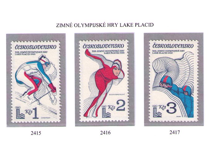 ČS 1980 / 2415-2417 / ZOH Lake Placid **