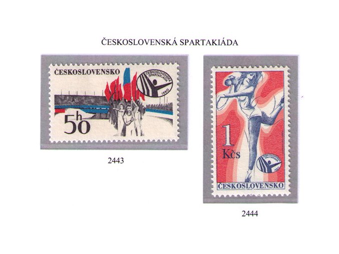 ČS 1980 / 2443-2444 / Spartakiáda **