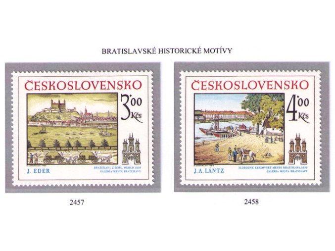 ČS 1980 / 2457-2458 / Bratislavské motívy **